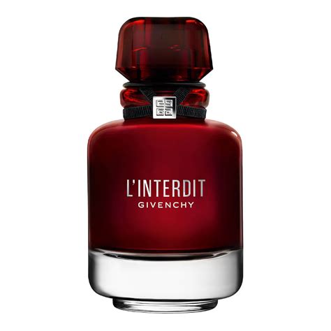 perfume givenchy mujer l'interdit rouge|l'interdit givenchy rouge ultime.